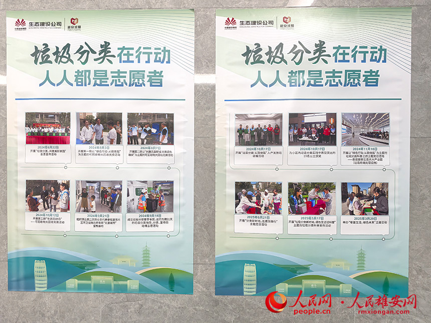 志愿者開展的垃圾分類系列活動。人民網(wǎng)記者 王紅攝